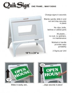 QuickSign® Sidewalk Signs